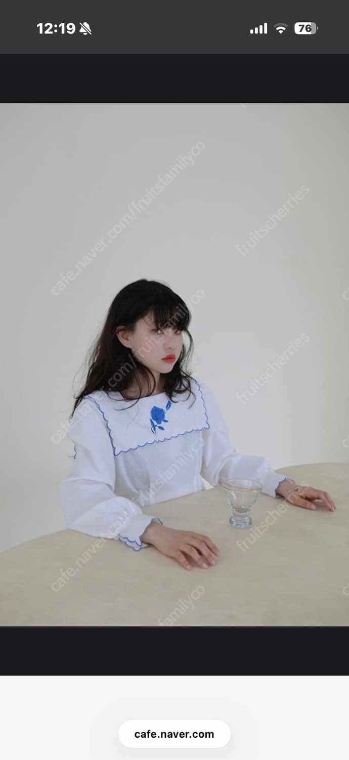 프레클 블루 로즈 블라우스 상품이미지2