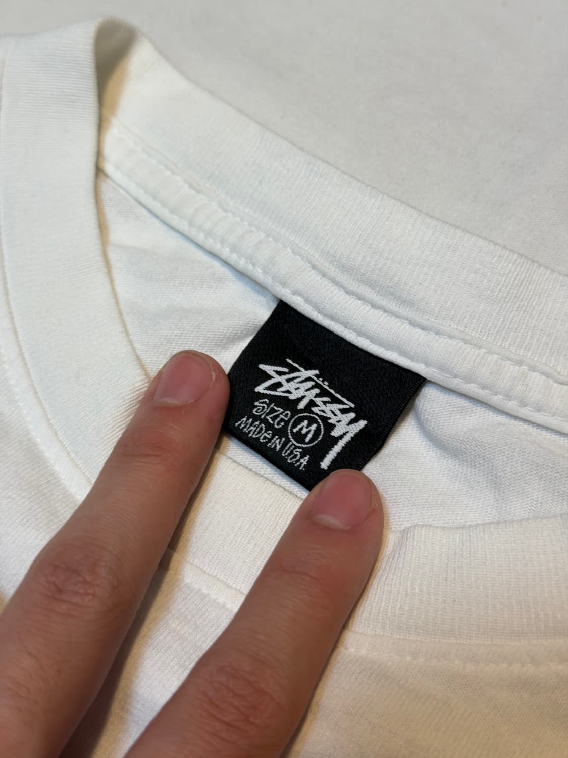 스투시 비치 루트 서프맨 티셔츠 내츄럴 화이트 상품이미지3