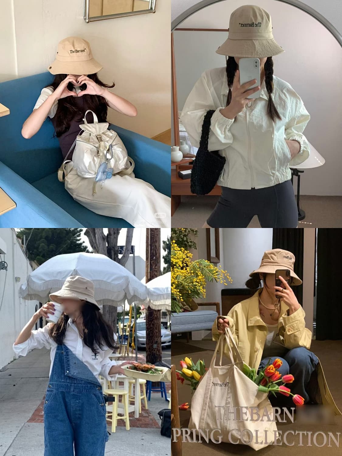 베이지 더바넷 버킷햇 어부모자 벙거지모자 상품이미지3