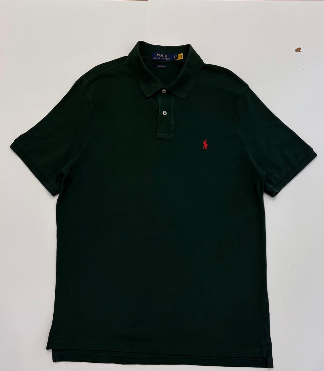 Polo 폴로랄프로렌 신형 QR 딥그린 카라티  상품이미지1
