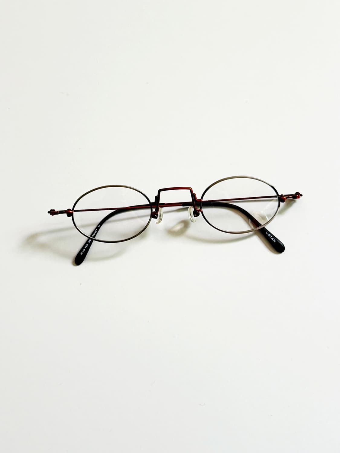 90s VISTAN 투톤 슬림 오벌 와이어 빈티지 안경 상품이미지2