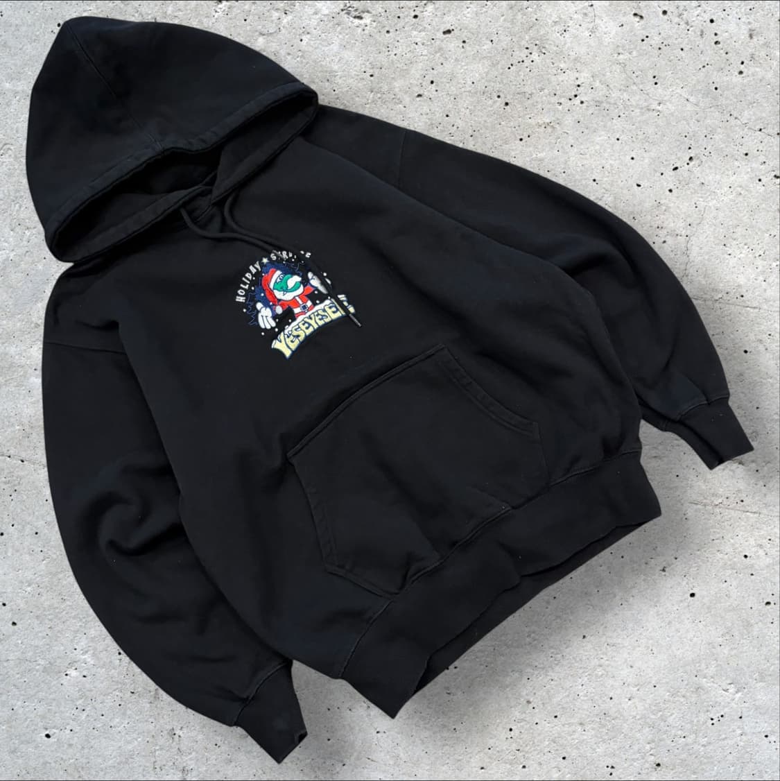 [L] YESEYESEE 예스아이씨 산타 블랙 후드티 D34 상품이미지1