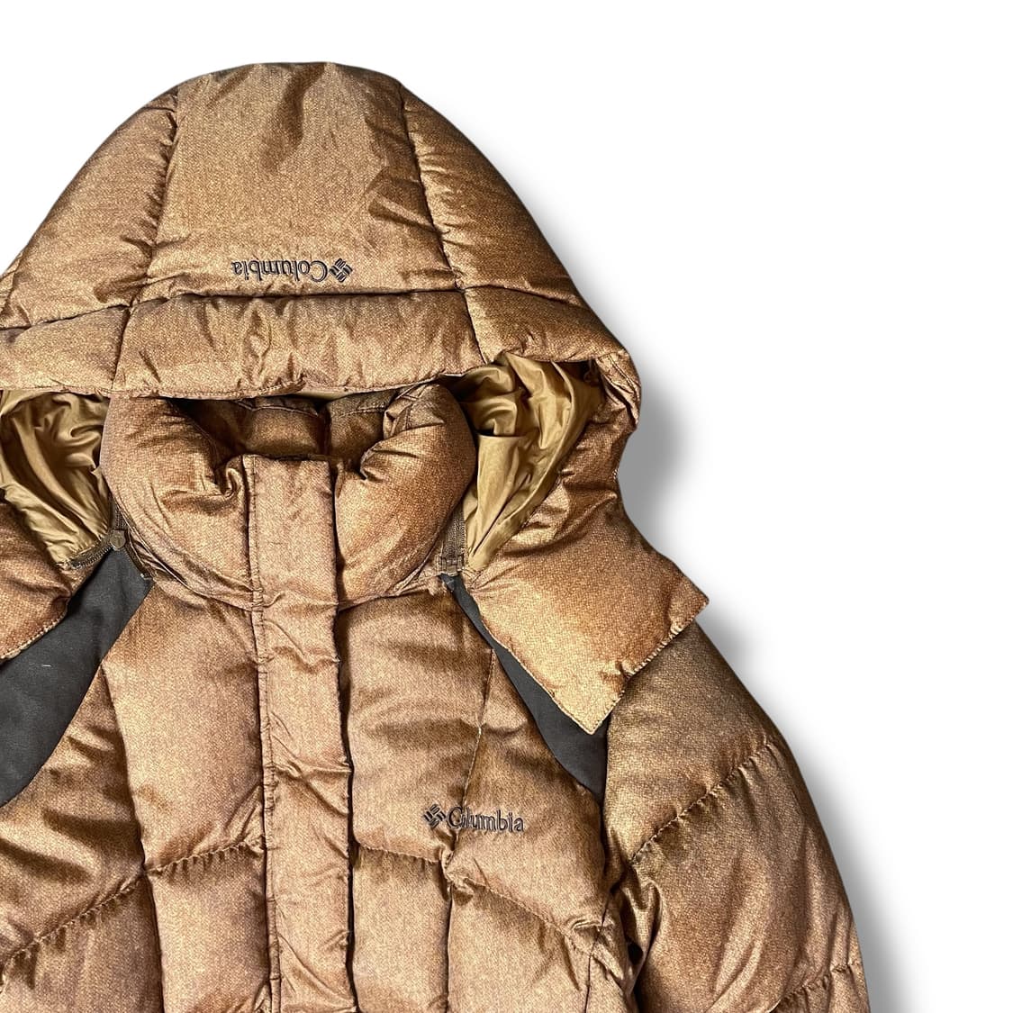 콜롬비아 여성 옴니쉴드 브라운 구스 다운 패딩 S 상품이미지3