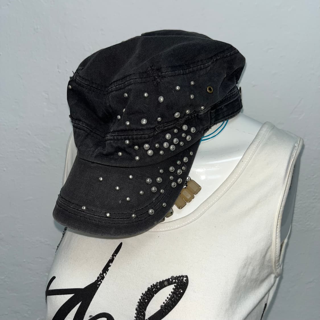 빈티지 비즈 포인트 캡 상품이미지2