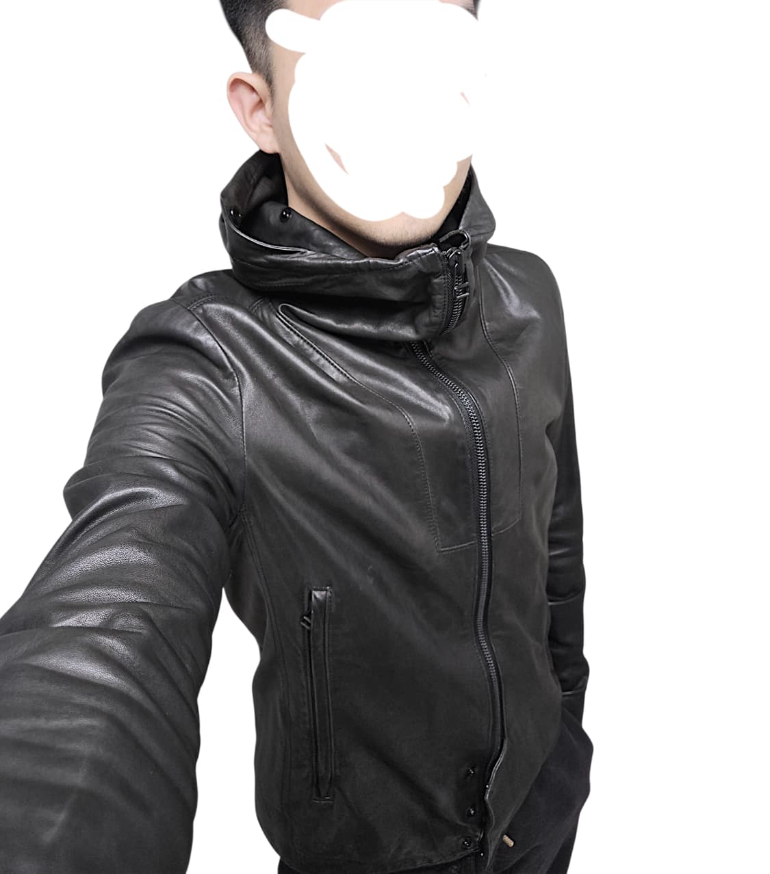 헬무트랭 가죽 자켓 00s 뉴욕택 상품이미지1