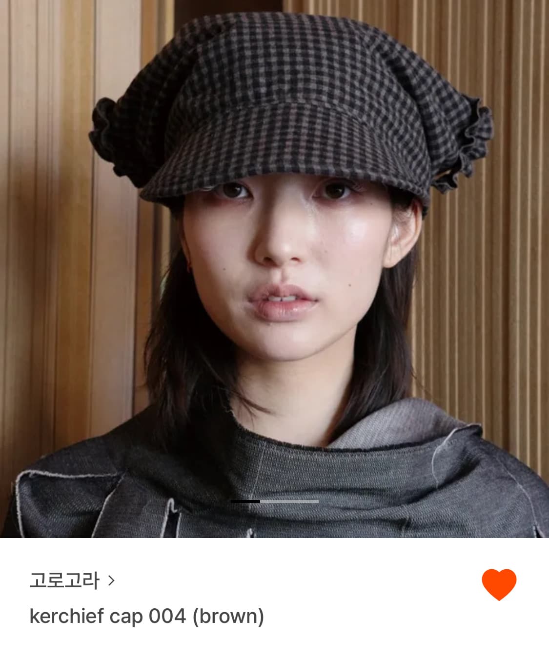 고로고라 kerchief cap 004 brown 상품이미지2