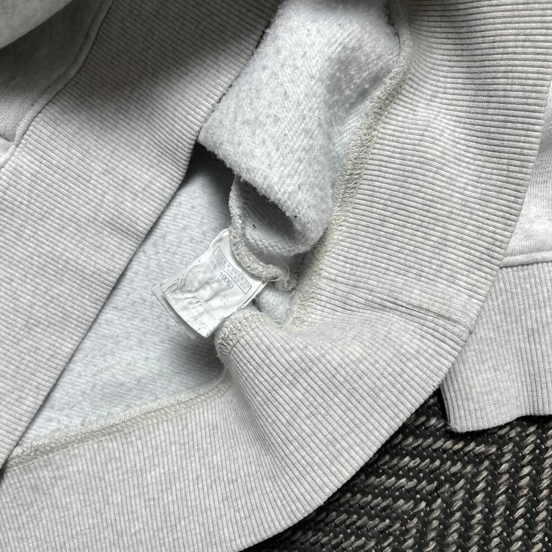 노스페이스 네버스탑 빅로고 스웻 그레이 맨투맨 y 5076 상품이미지4