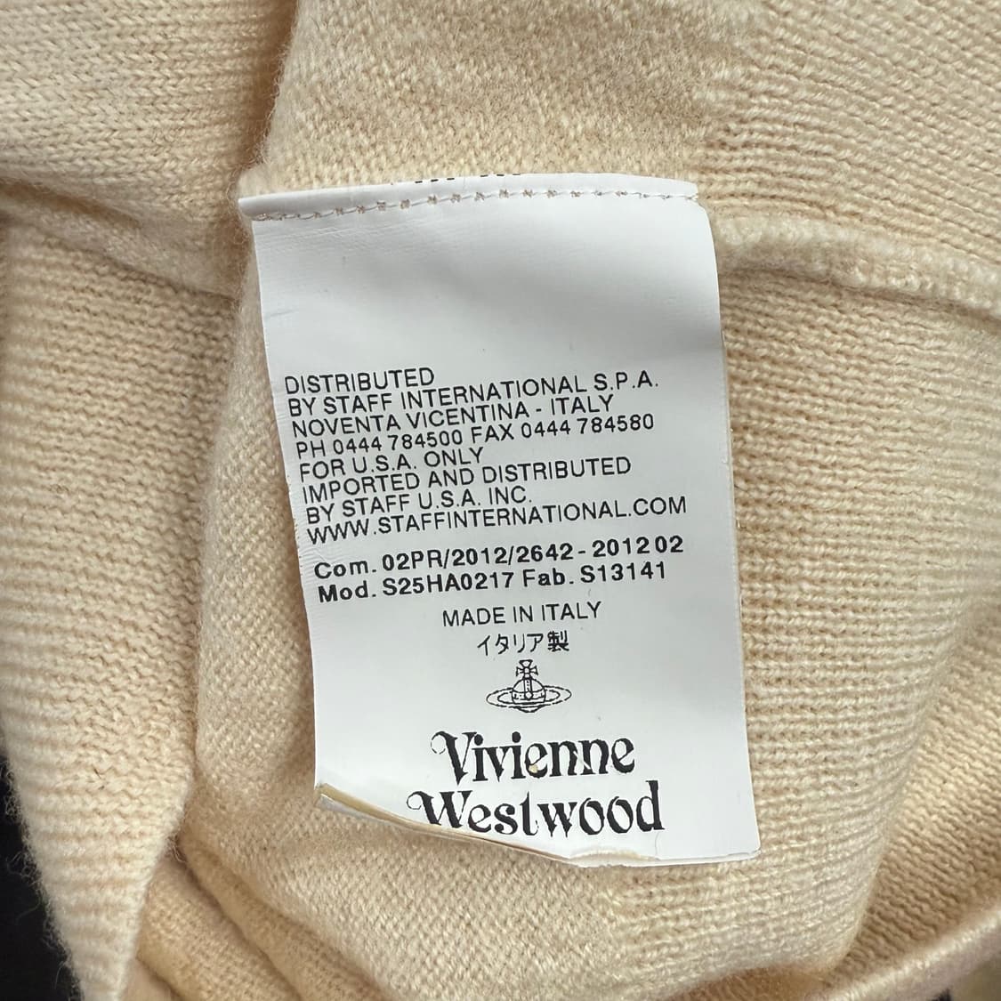 비비안웨스트우드 크림 화이트 니트 가디건  상품이미지5