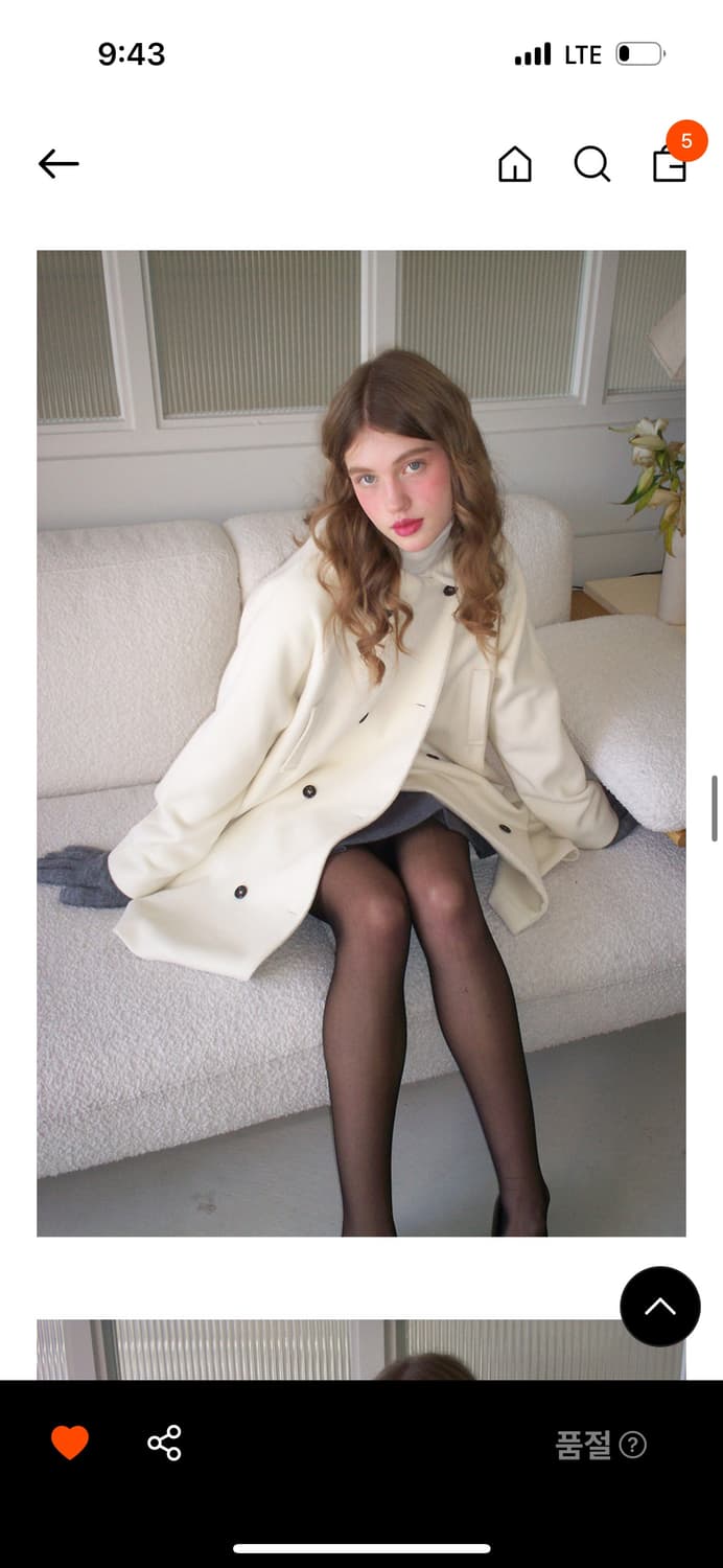 레터프롬문) 래버린스 윈터 하프 코트 상품이미지4