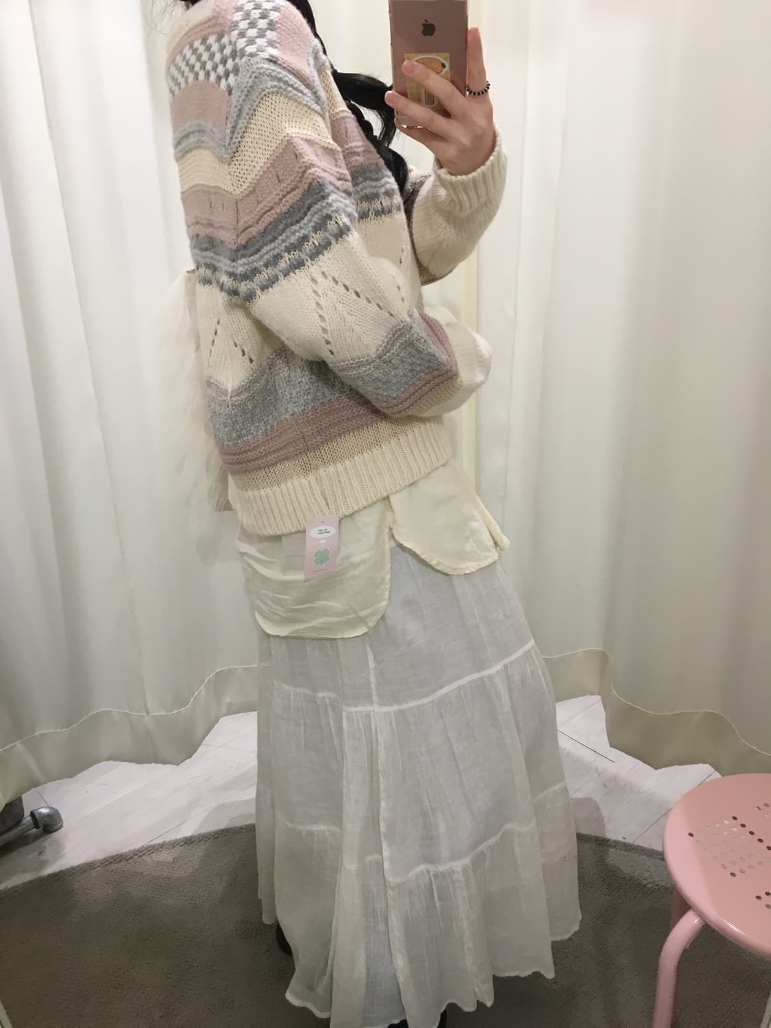 Dusty Rose Nordic Sweater 상품이미지5