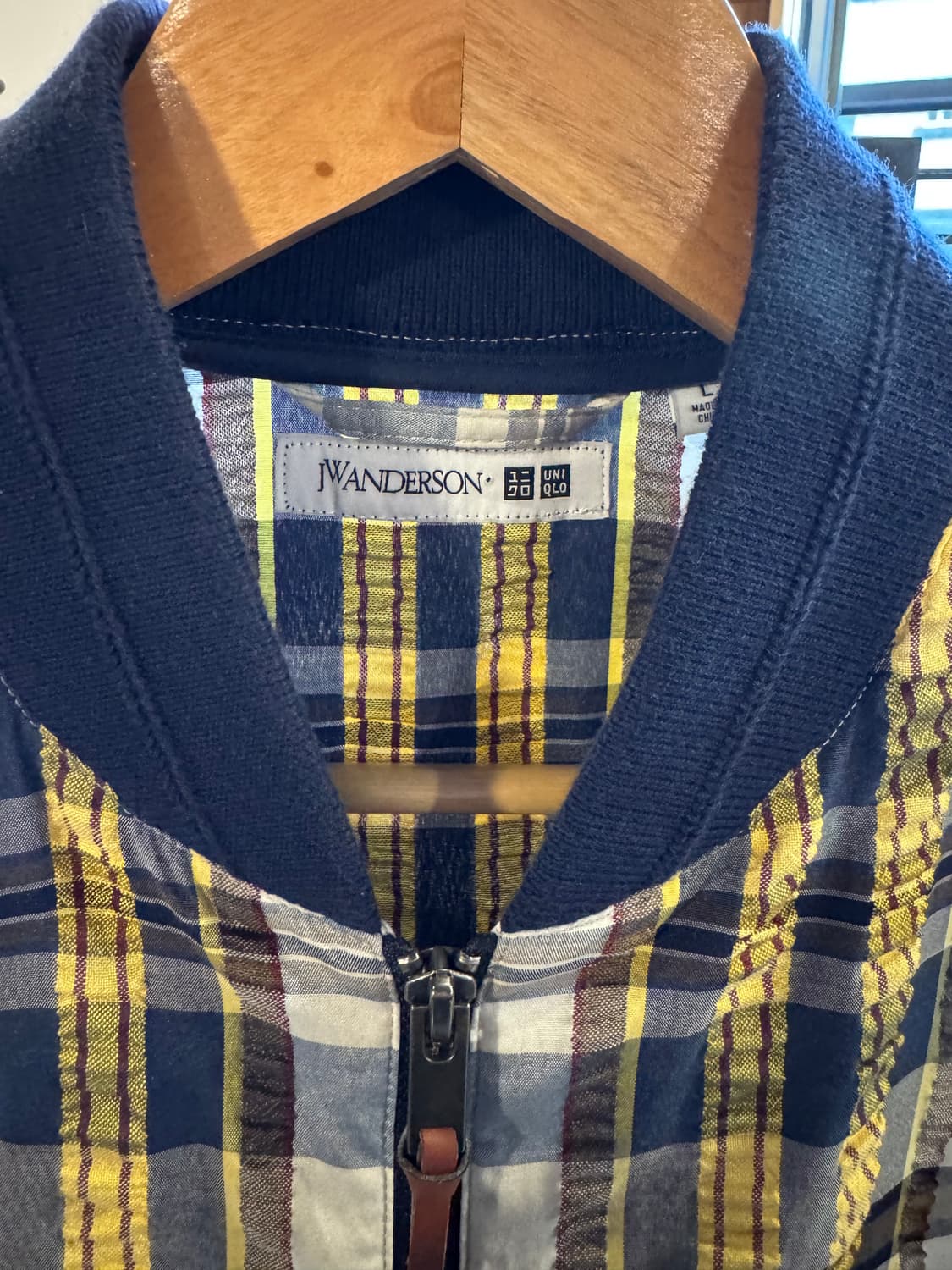 JW 유니클로 콜라보 코튼체크 자켓 상품이미지3
