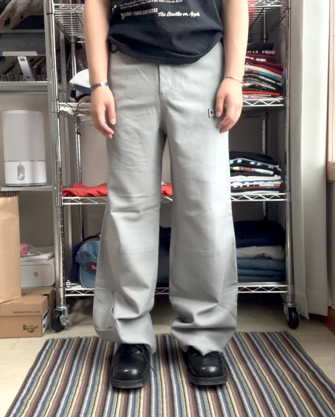 오프화이트 그레이 팬츠 상품이미지1