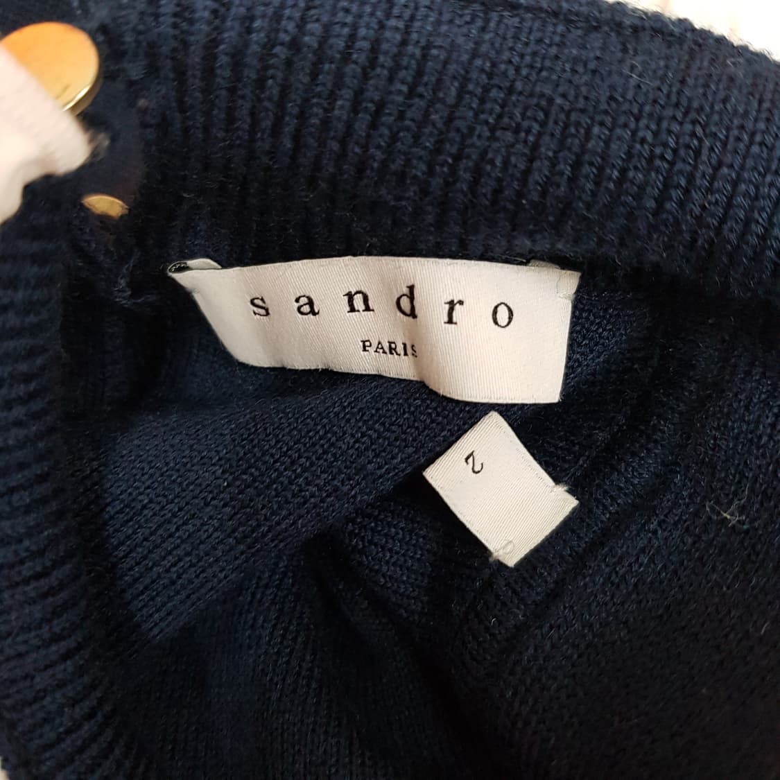 산드로 Sandro 프릴 넥 이니셜 니트 2사이즈 상품이미지6