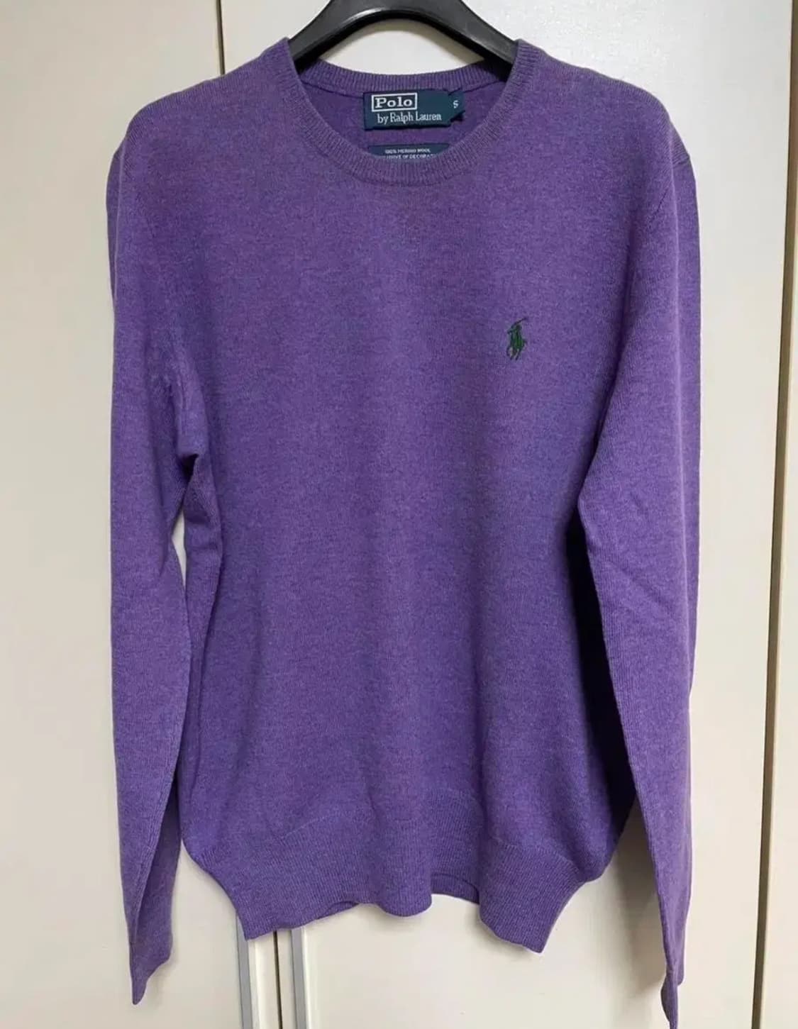 Polo 폴로 메리노 울 100% 니트 S 사이즈 purple 상품이미지1