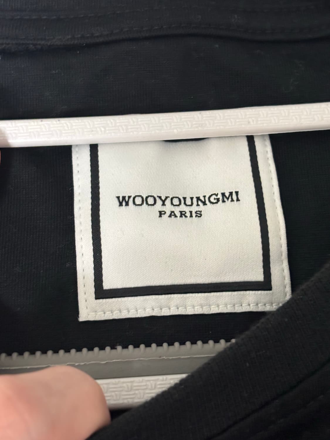 우영미 실버 크롬 백로고 반팔 티셔츠 48사이즈 상품이미지4