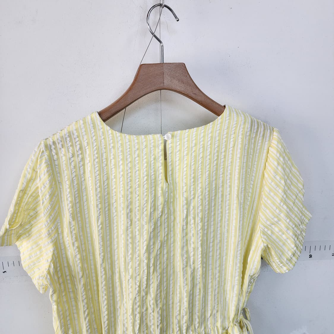 LEE LIN 옐로우 지지미 롱 원피스 상품이미지5