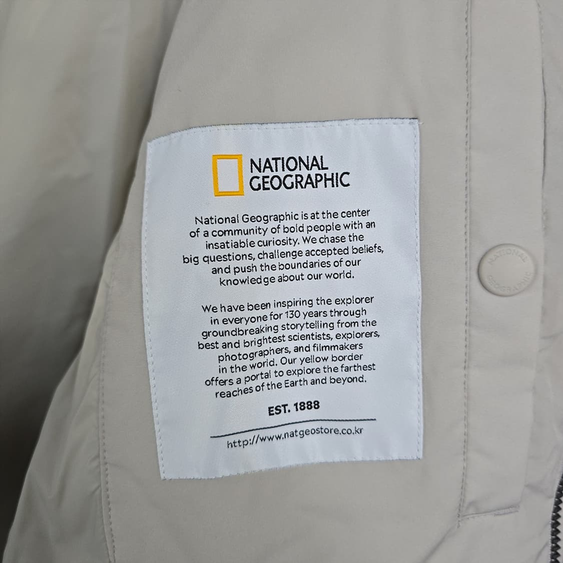 내셔널지오그래픽 구스 다운 경량 패딩 M 상품이미지7
