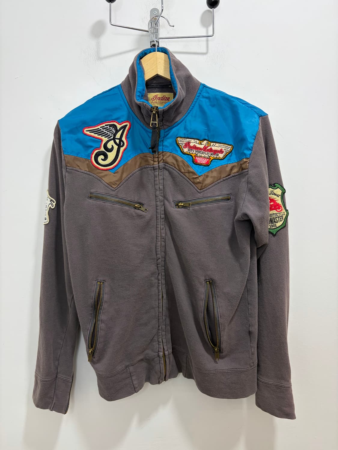 인디안 모터사이클 바이커 코튼자켓 상품이미지5