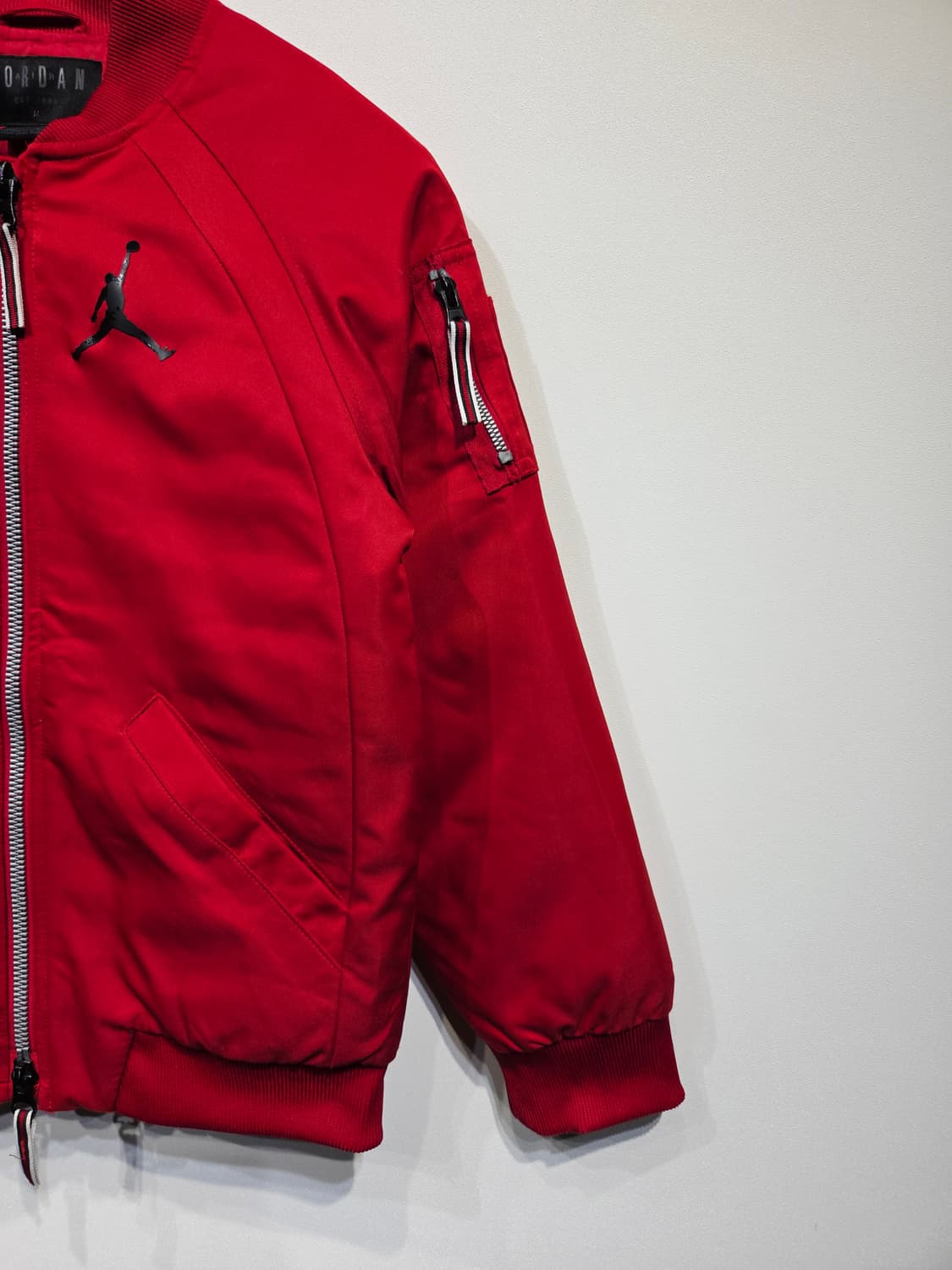 조던 레드 봄버 자켓_M 상품이미지4