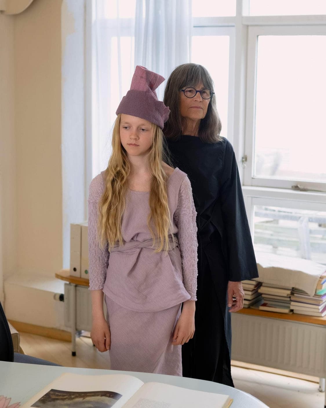 [S,M,L]베이스레인지 Larva 린넨 슬리브리스 탑/모리 퍼플 상품이미지7