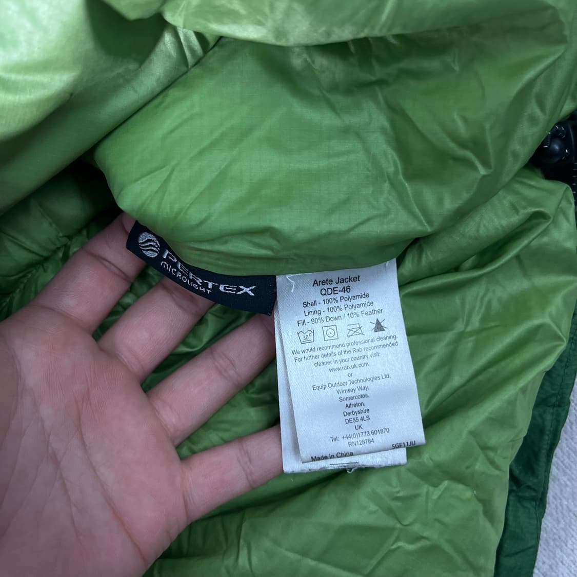 95 RAB 랩 구스 경량 패딩 상품이미지6