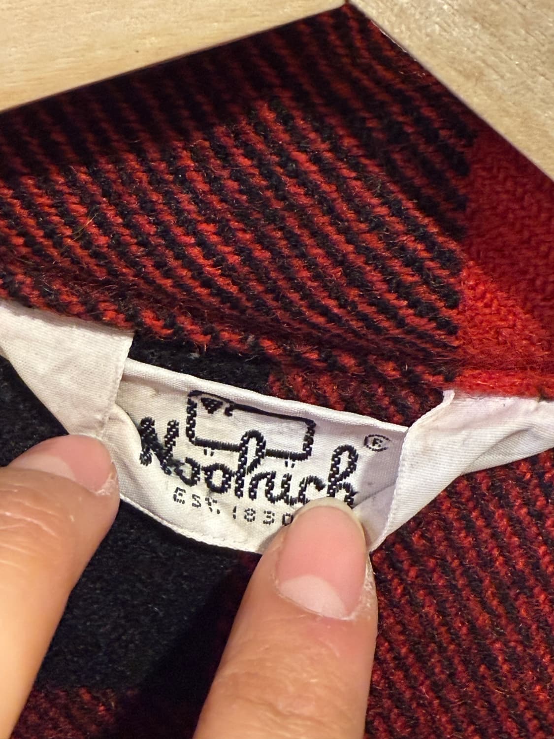 울리치 레드 체크 울자켓 상품이미지2