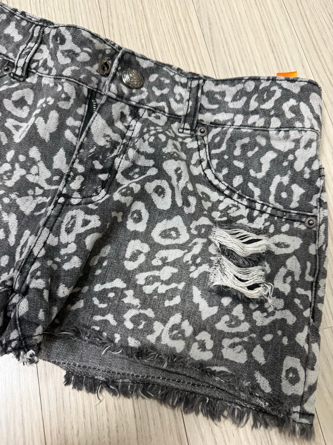 레오파드 숏팬츠 갸루 오네갸루 Y2K 펑크 고스  상품이미지3