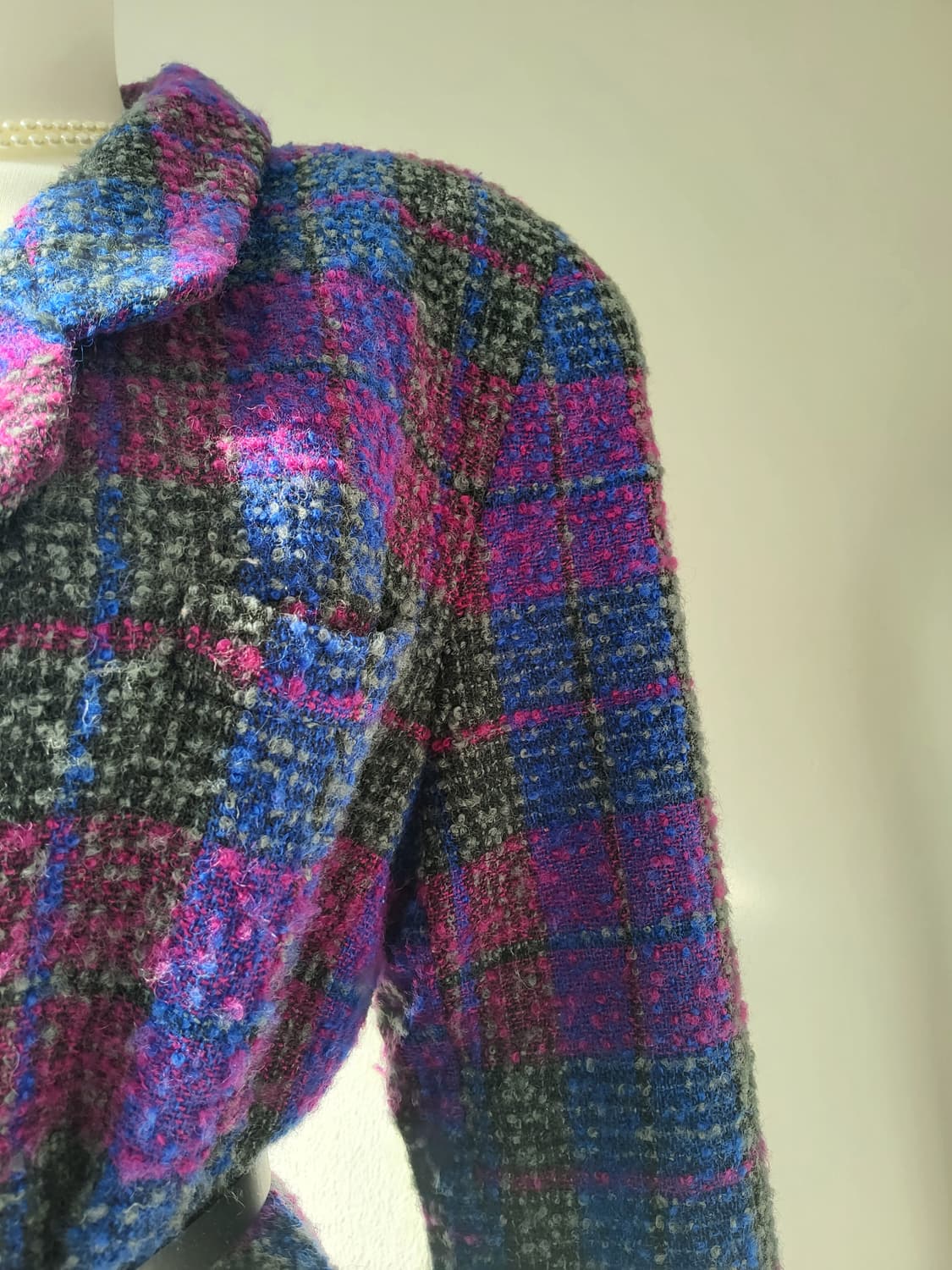 빈티지 체크 자켓 상품이미지2