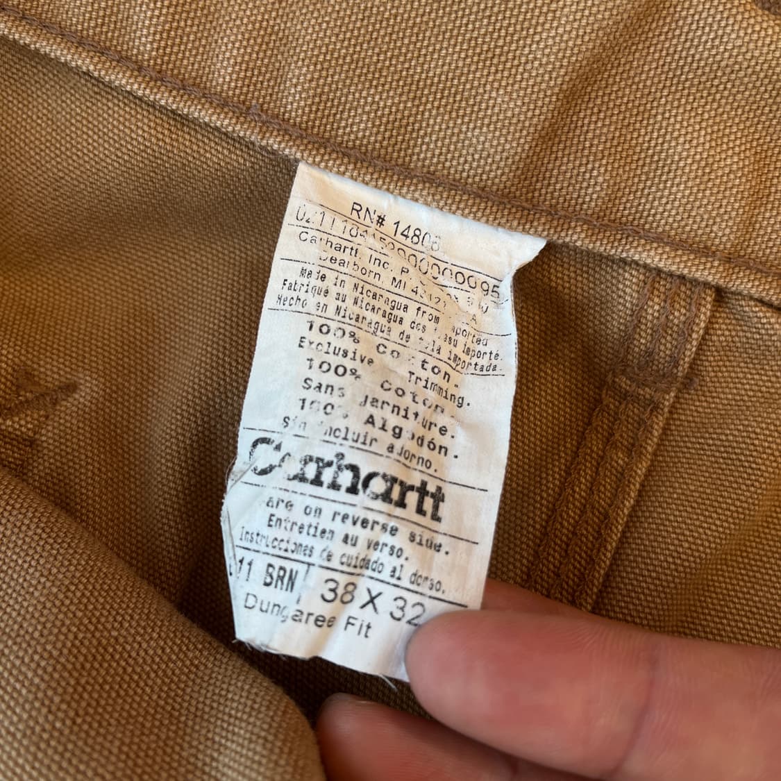 칼하트 B11 BRN 카펜터 펜츠  [ 38 ] 상품이미지8