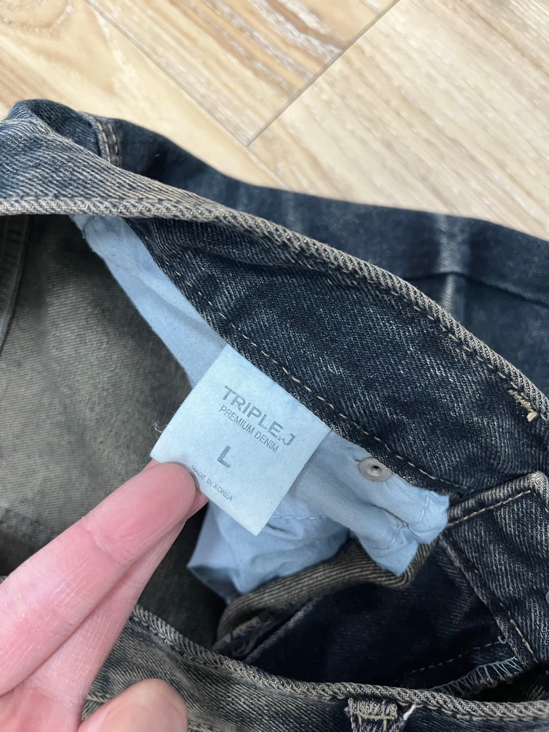 트리플 J 와이드 청바지 32 상품이미지6