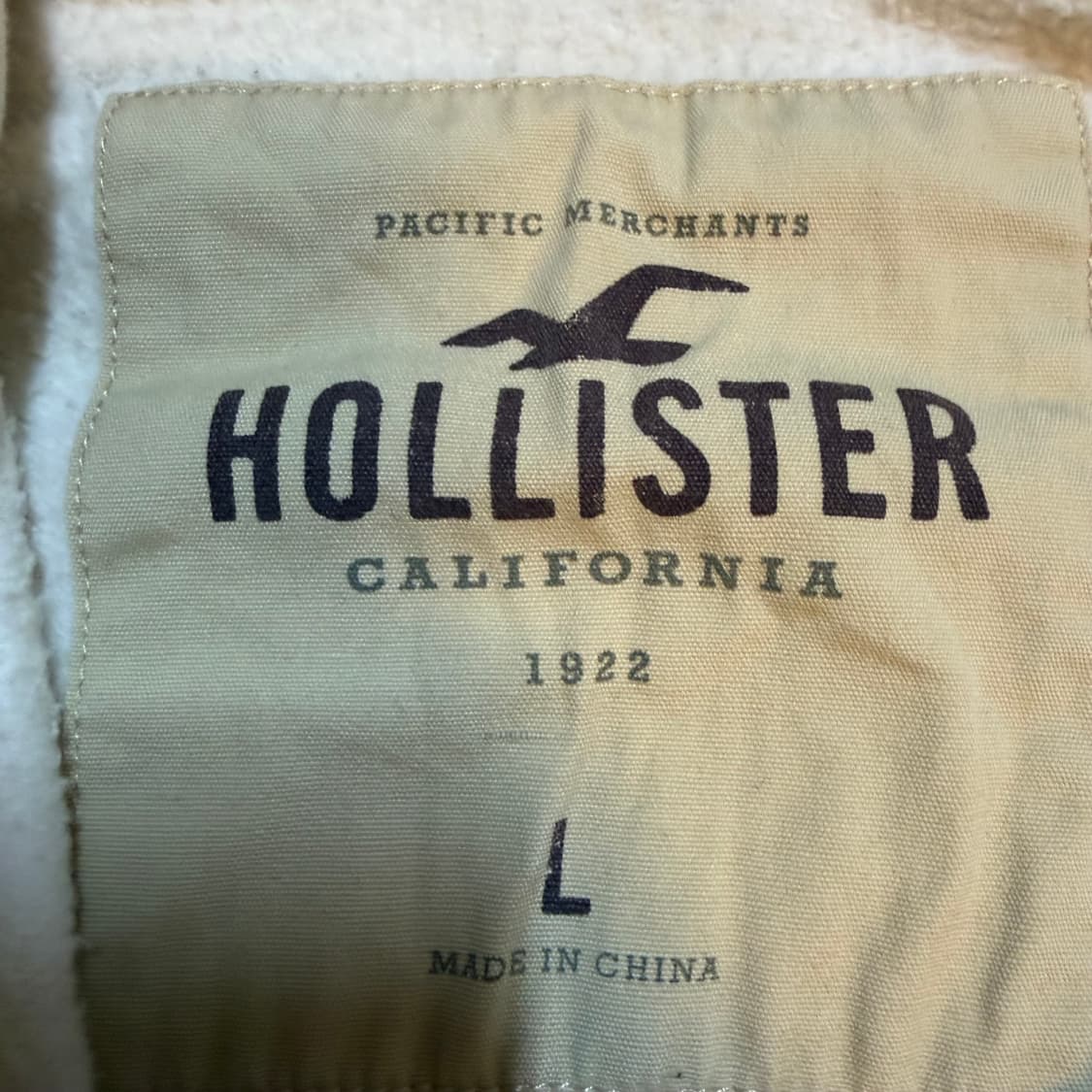 홀리스터 아이보리 후드집업 L 상품이미지3