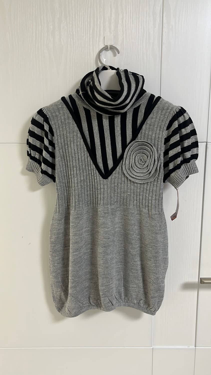 일본브랜드 반소매 꽃니트 44,55 상품이미지1