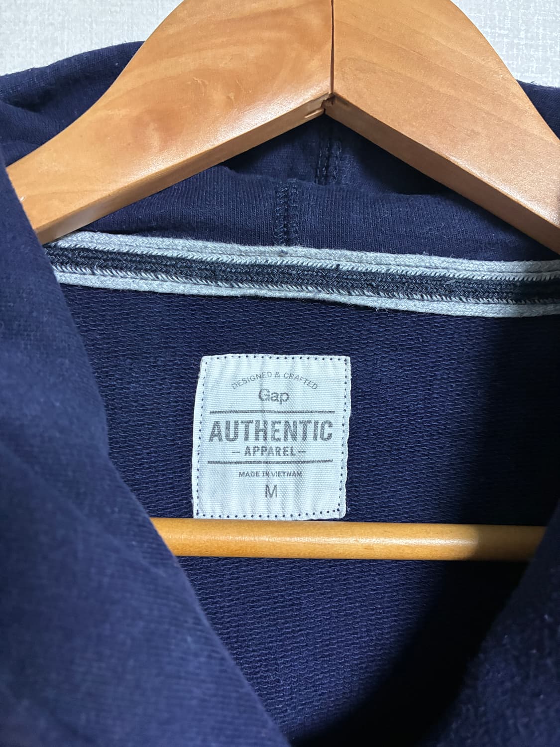 빈티지 갭 후드티 네이비 M 상품이미지3