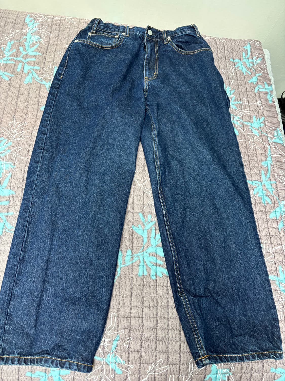 디스이즈네버댓 릴렉스드 진 데님팬츠 원워시 컬러 m 상품이미지1