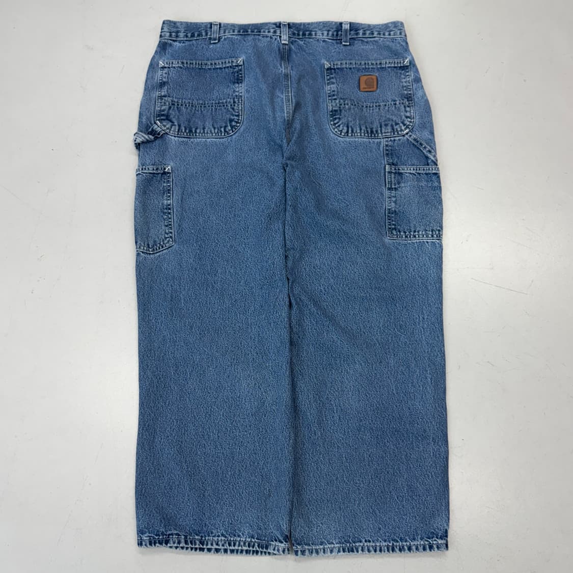 칼하트 OG 가죽패치 카펜터 와이드 워크 데님팬츠 상품이미지3