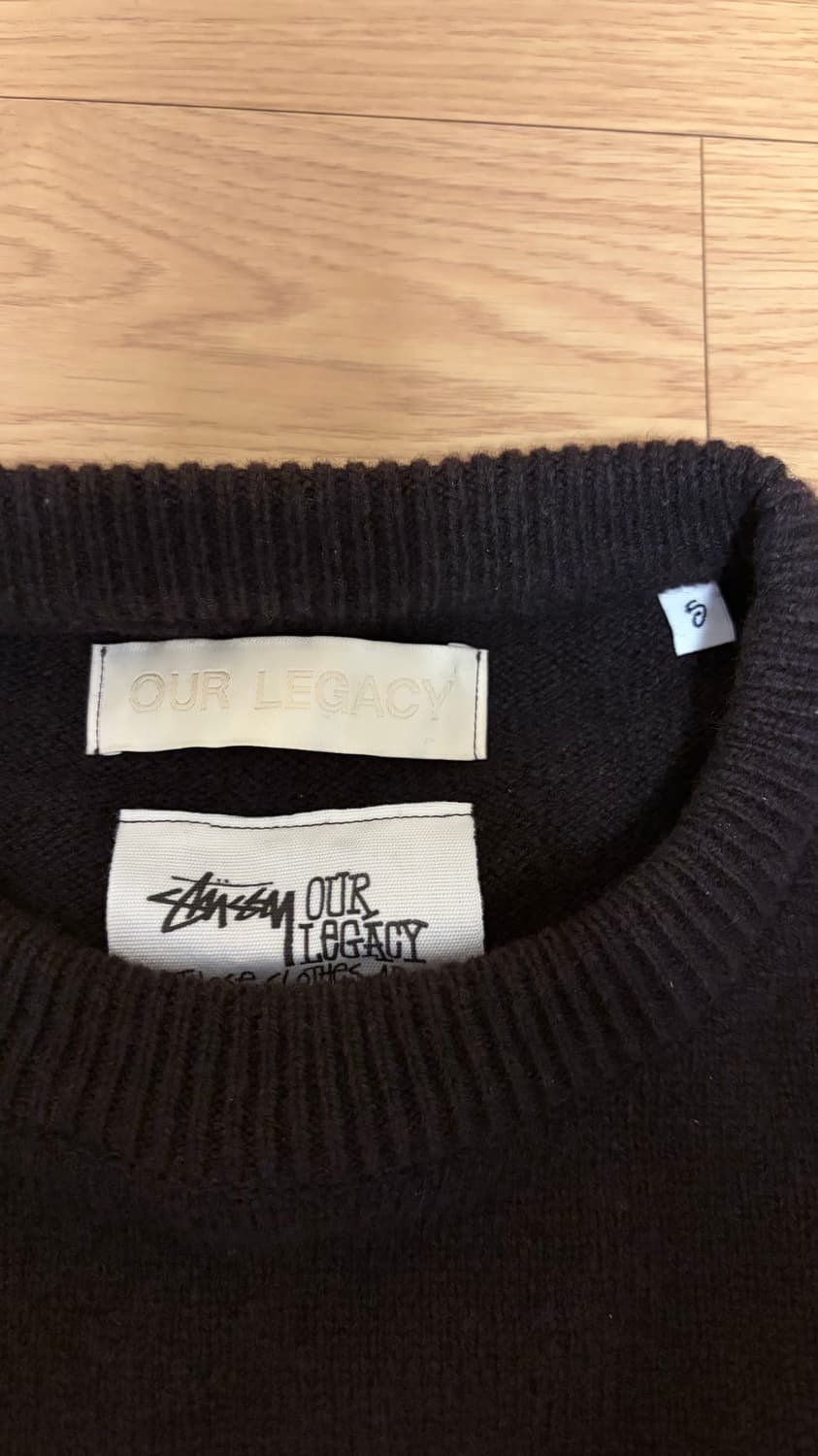 스투시 아워레가시 워크샵 니트 다크 브라운 s사이즈 상품이미지3