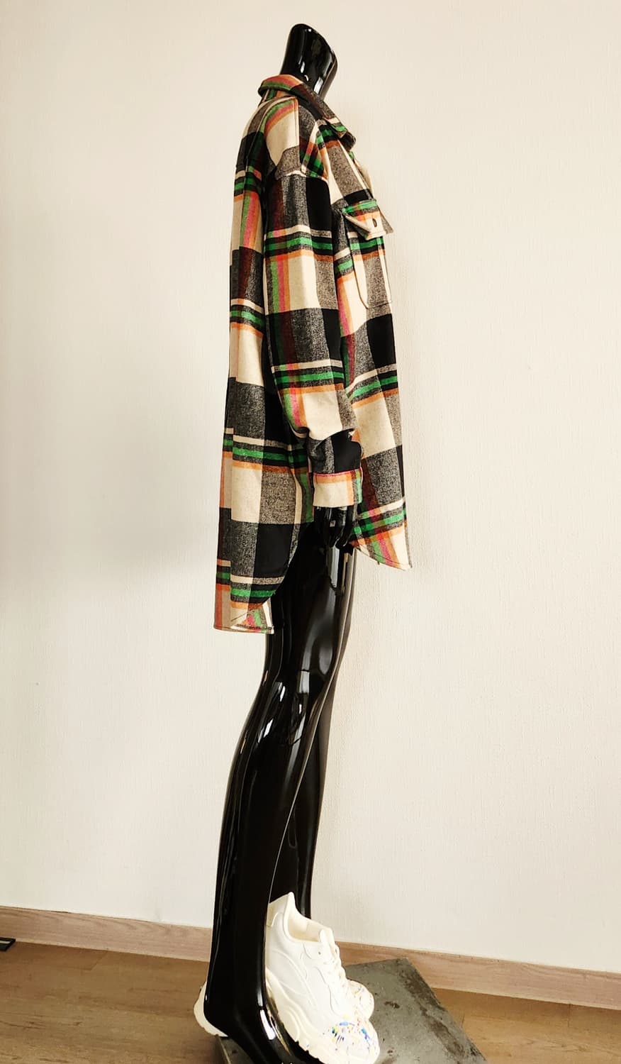 체크 셔츠형 자켓  상품이미지3