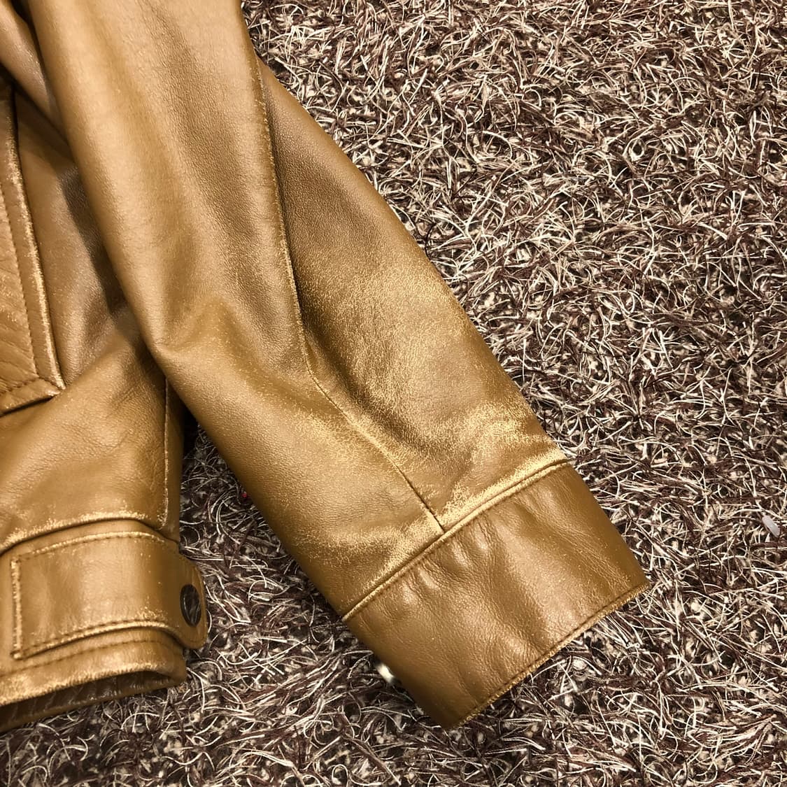 금강 양가죽 퍼 도킹 레더 가죽 자켓 상품이미지5