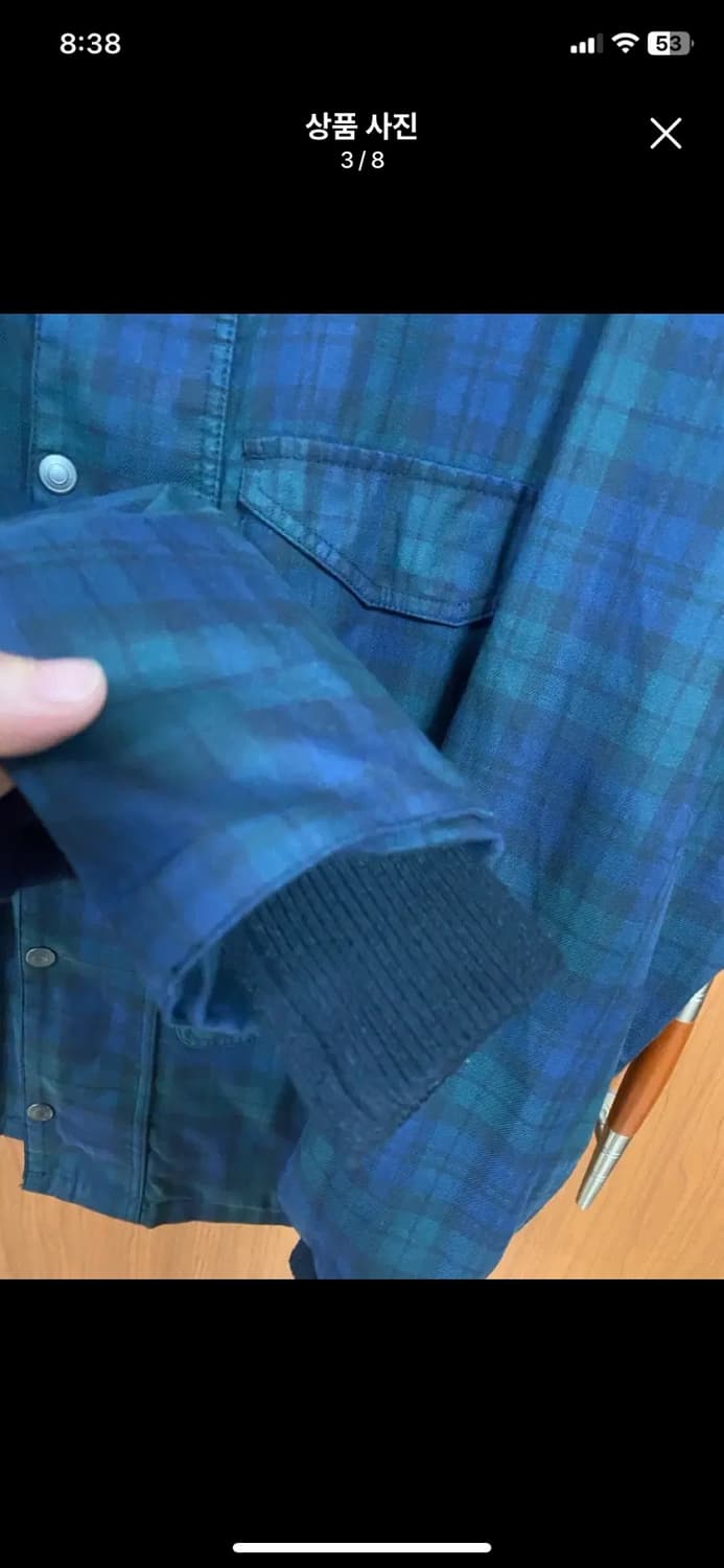 [Frizm] 프리즘웍스 로얄 헌팅 자켓 블랙와치 M사이즈 상품이미지3