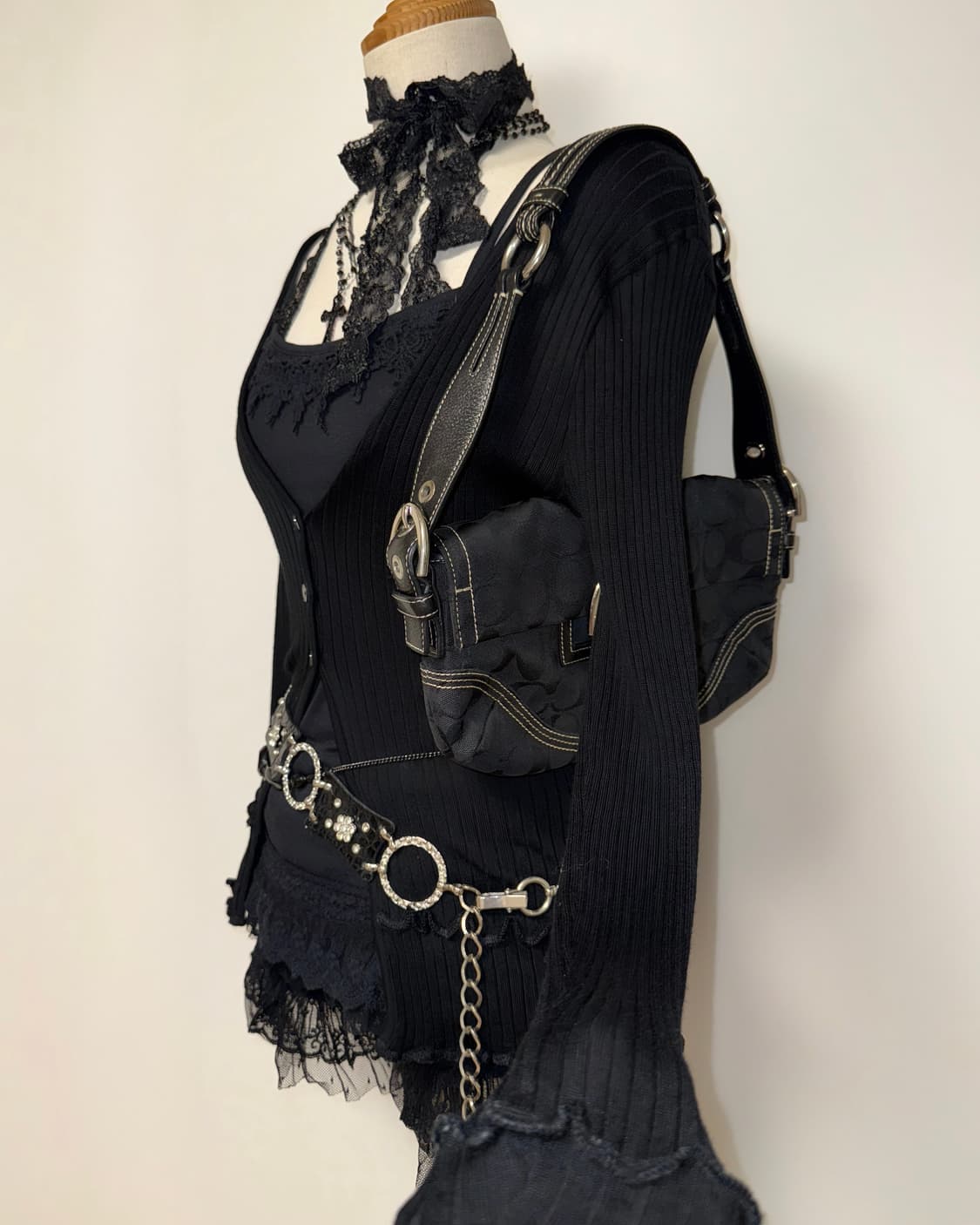 프릴 데일리 블랠 니트가디건 상품이미지4