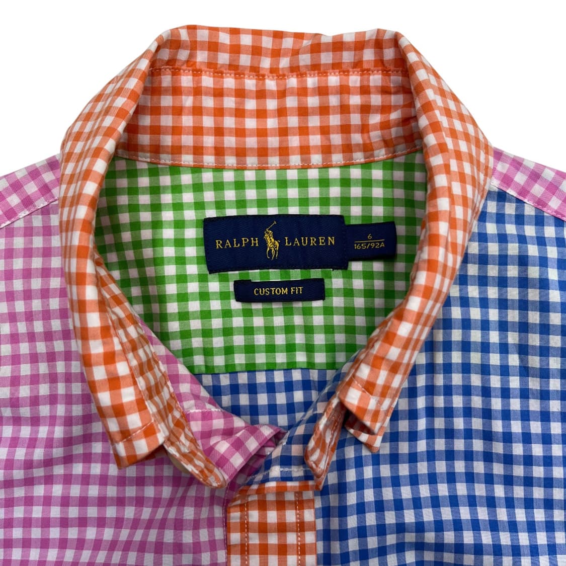 폴로 랄프로렌 핑크포니 잔체크 멀티컬러 셔츠 6 상품이미지5