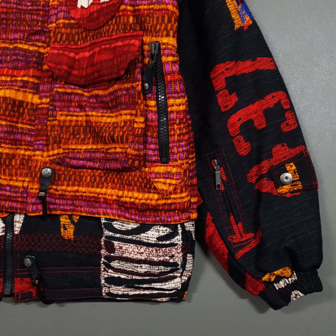 실측 XL 일본 빈티지 미즈노 90s 올드스쿨 스키 패딩 봄버 자켓 희귀 상품이미지4