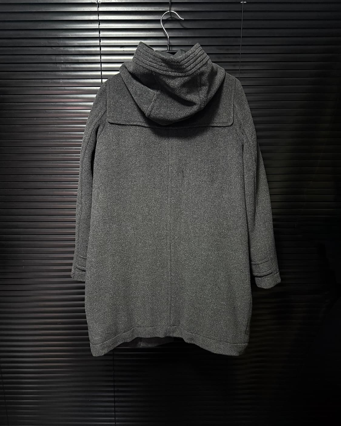 미쏘 차콜 울 떡볶이 코트 안감 누빔 회색 그레이 발마칸 비죠 포켓 S 상품이미지5