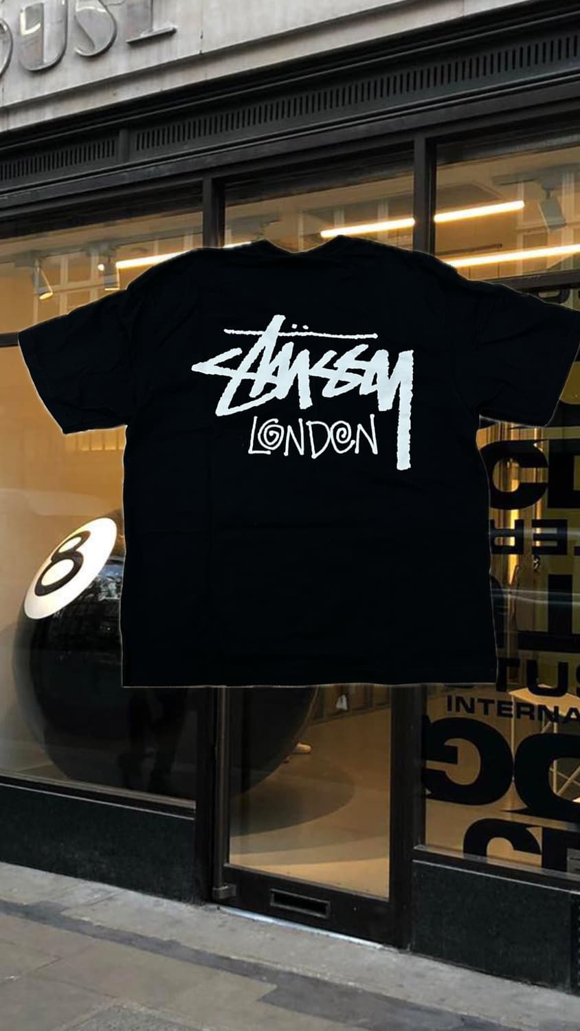 스투시 런던 로고 티셔츠 L사이즈 상품이미지1