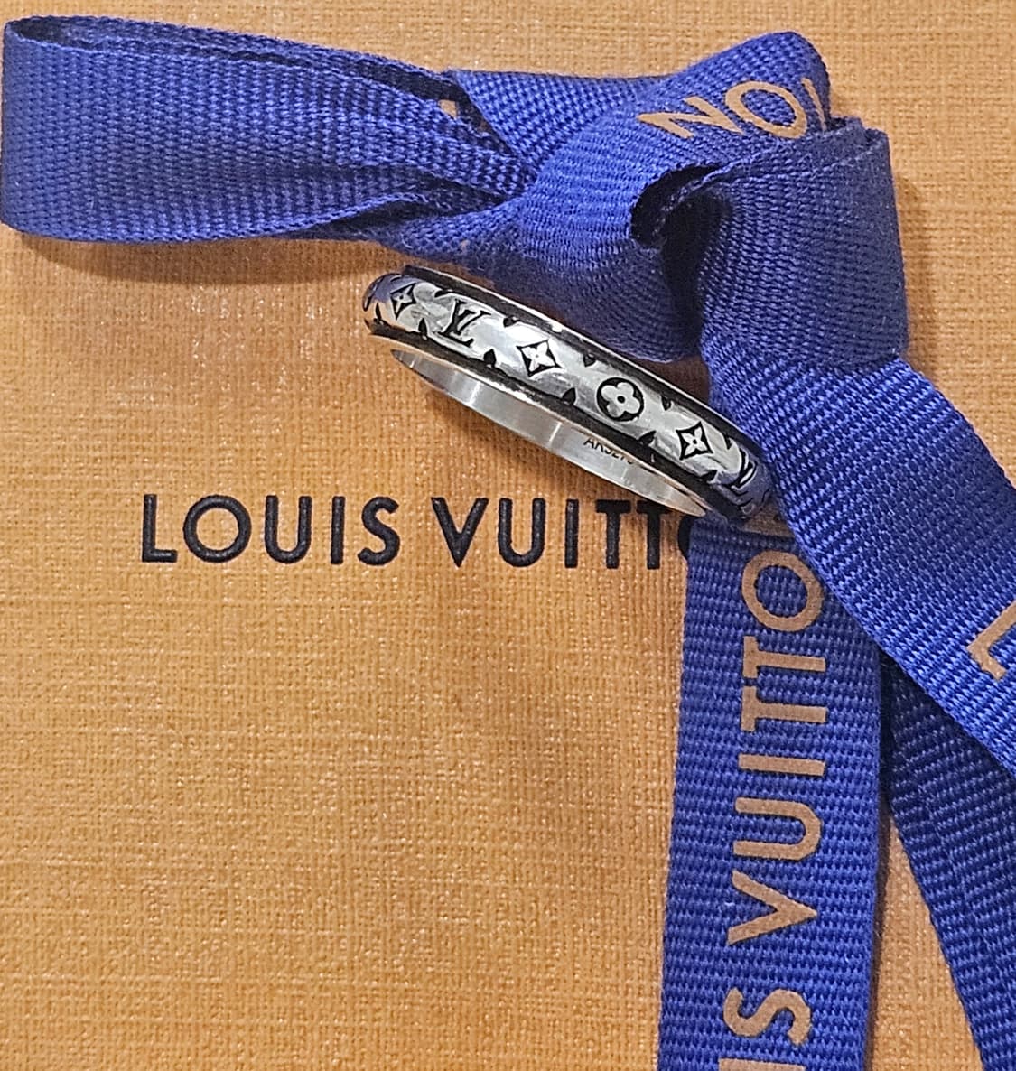 루이비통 925실버 LV 밤부 반지 L(국내 약22호) [정품/풀세트] 상품이미지2