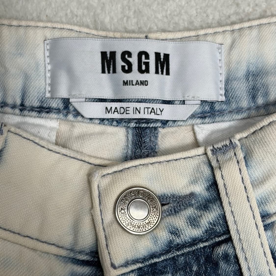 MSGM 라이트워시 데님 카고팬츠 38 상품이미지5
