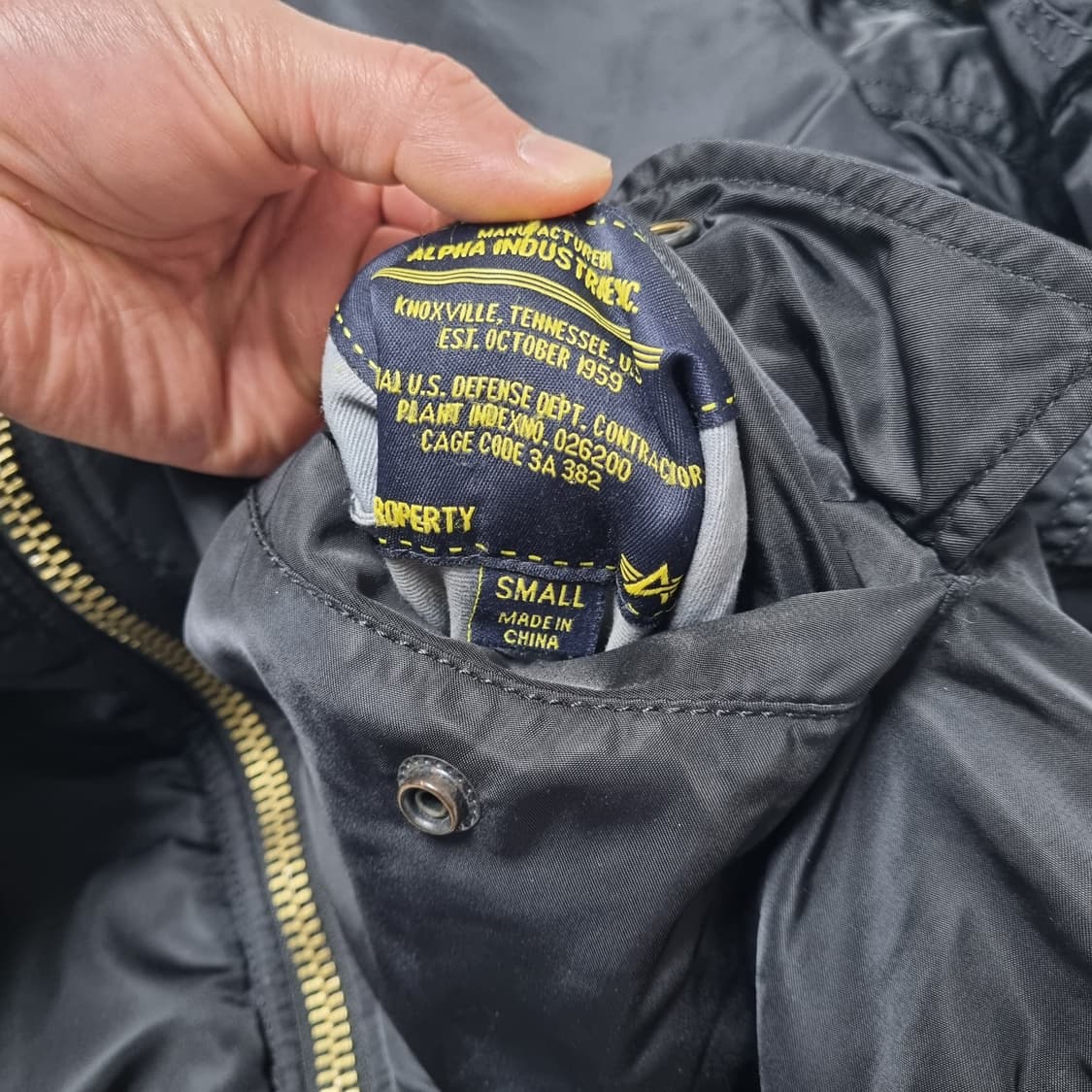 알파인더스트리 MA-1 봄버자켓 블랙 - S 상품이미지8