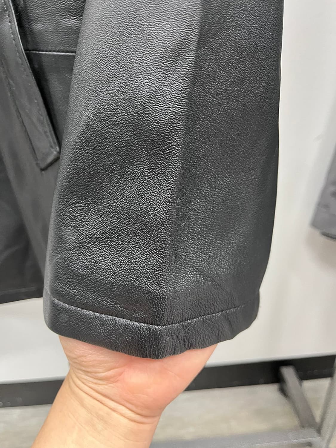 110) 마일스톤 무스탕 하프 가죽자켓 상품이미지4