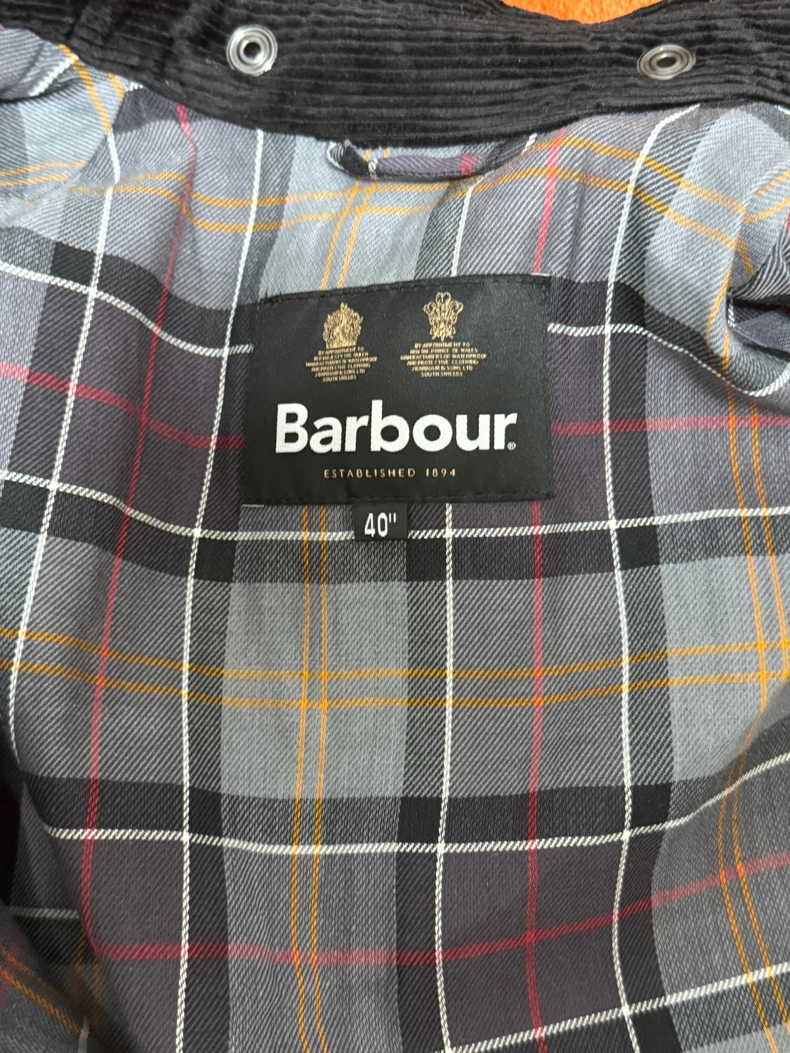 바버 트랜스포트 왁스 자켓 40사이즈 상품이미지4