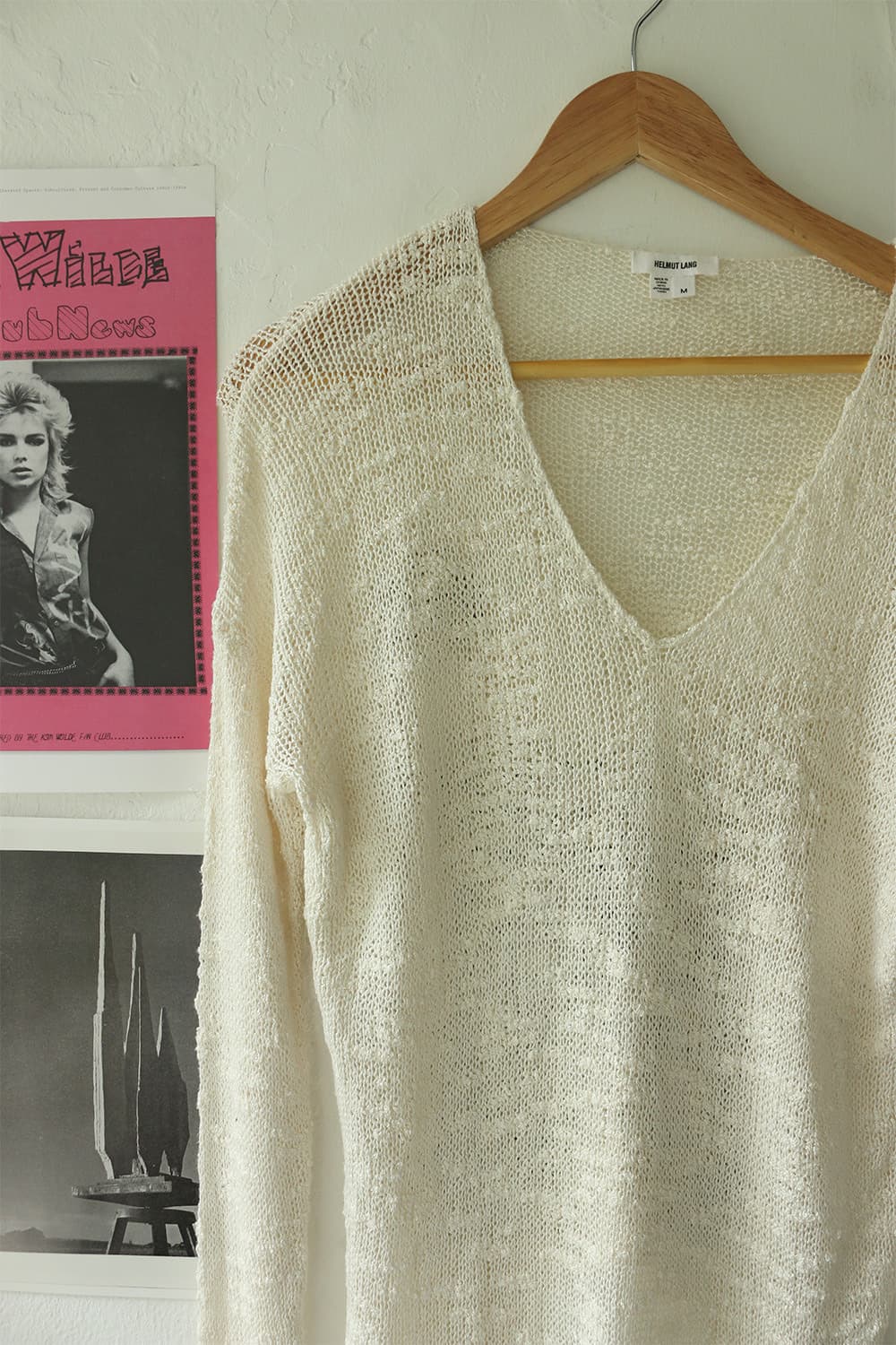 헬무트랭 아이보리 브이넥 롱슬리브 니트 상품이미지3